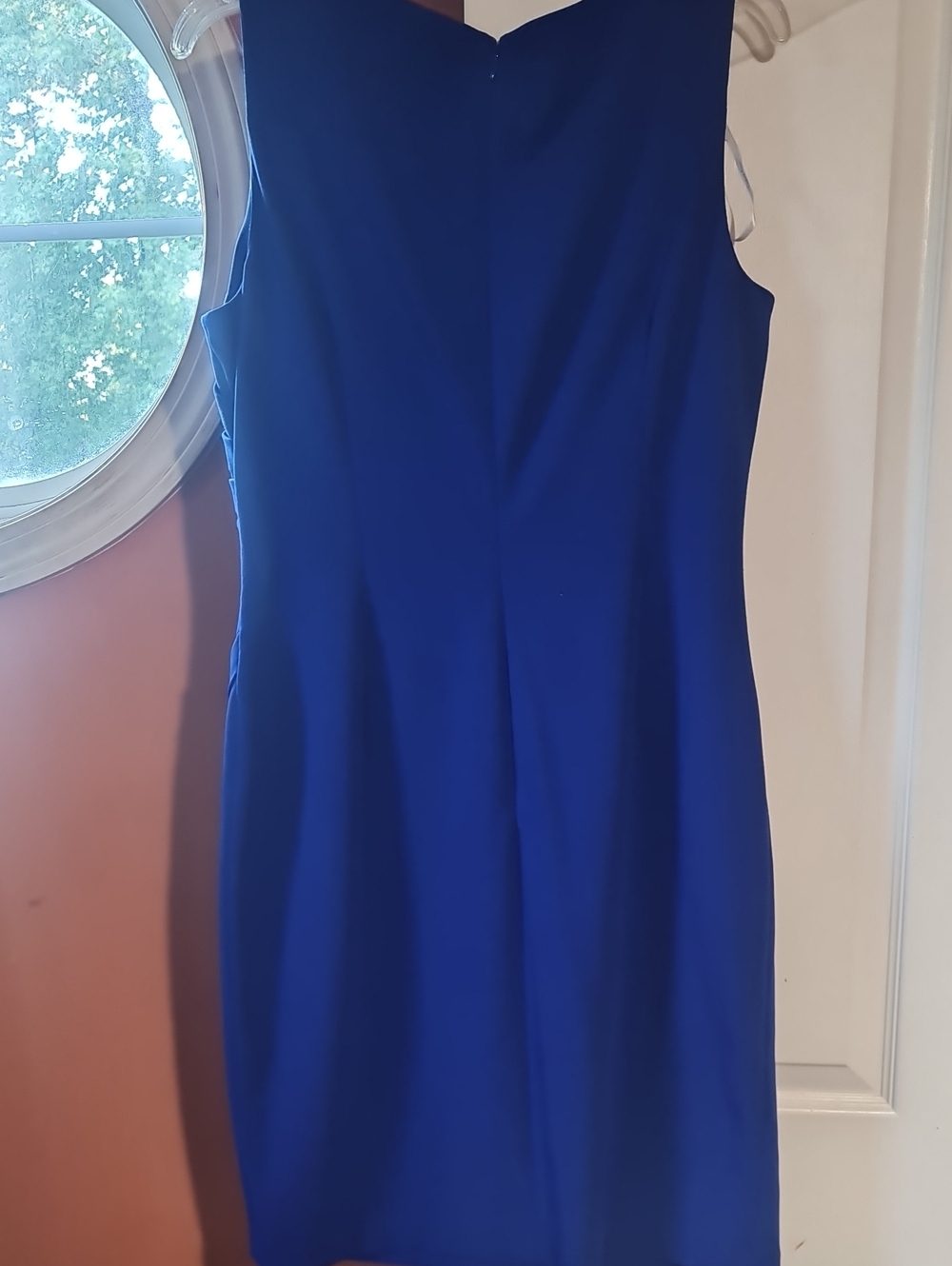Calvin Klein Cobalt Blue Sleeveless Sheath Dress Sz. 10 - Picture 4 of 4